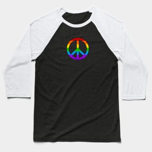 Retro Peace Symbol Baseball T-Shirt